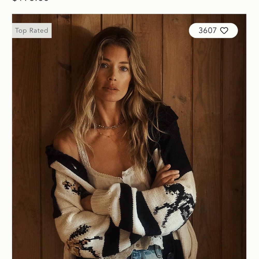 Anthropology Horse Sweater/ Black and Cream Cardigan